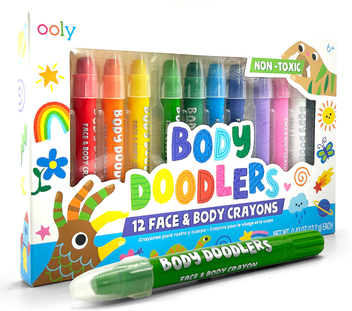 Body Doodlers Face & Body Crayons