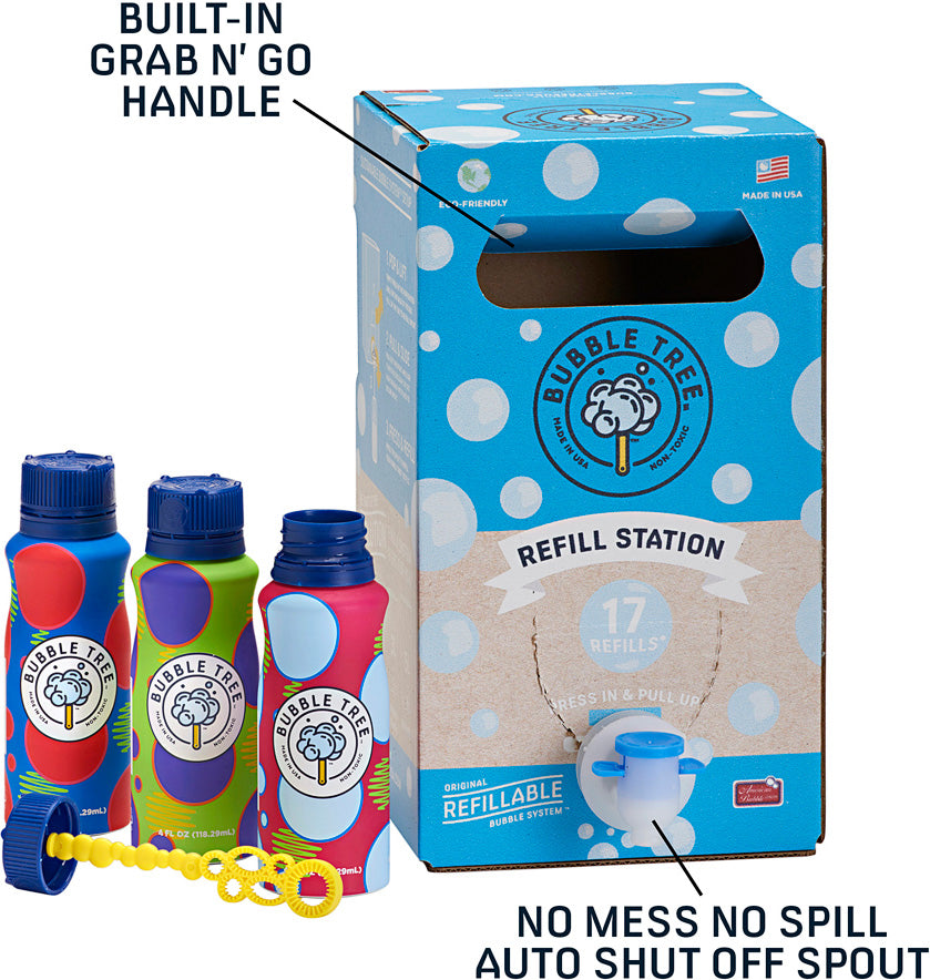 2-Liter 3-Bottle Refillable  Bubble