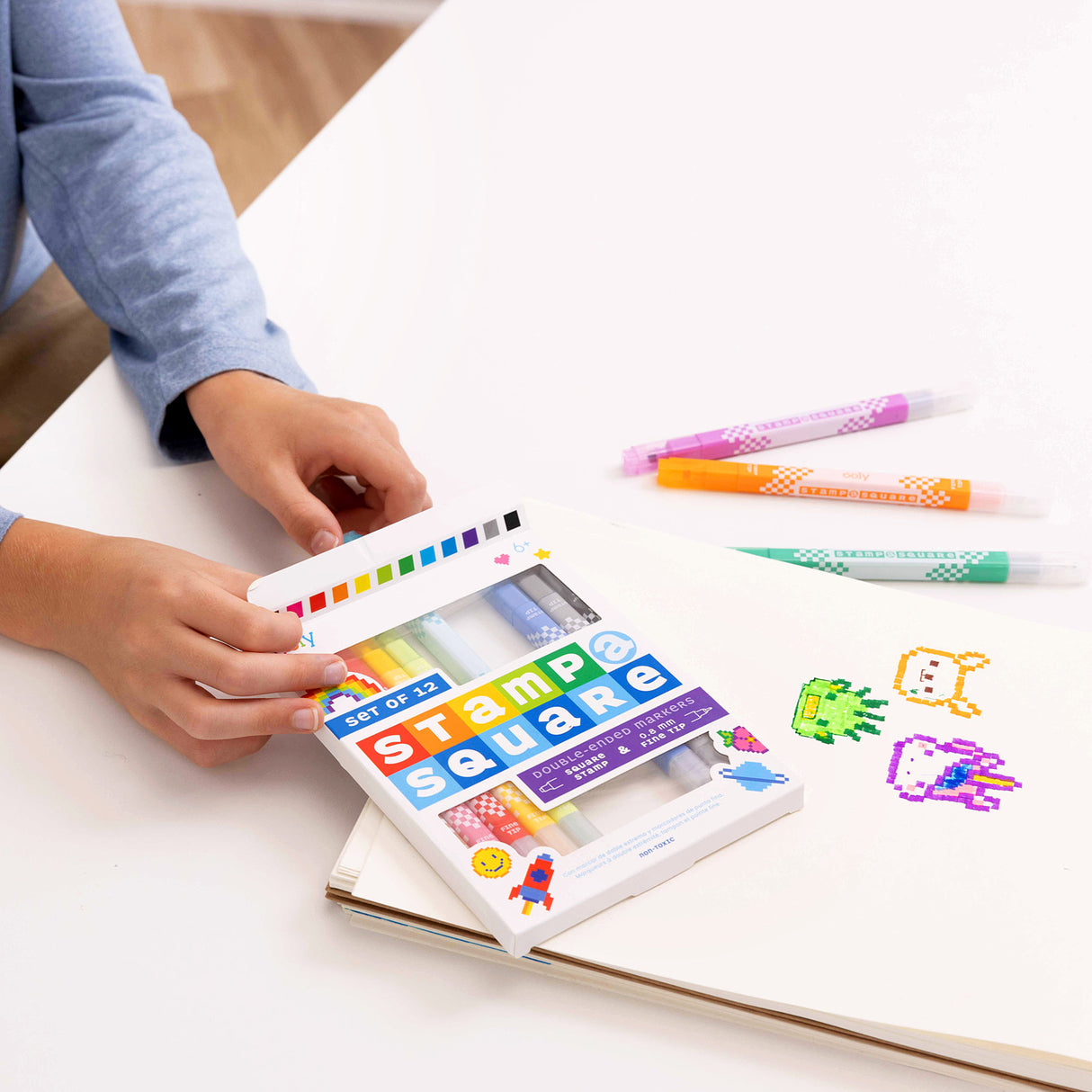 Stamp a Square Markers