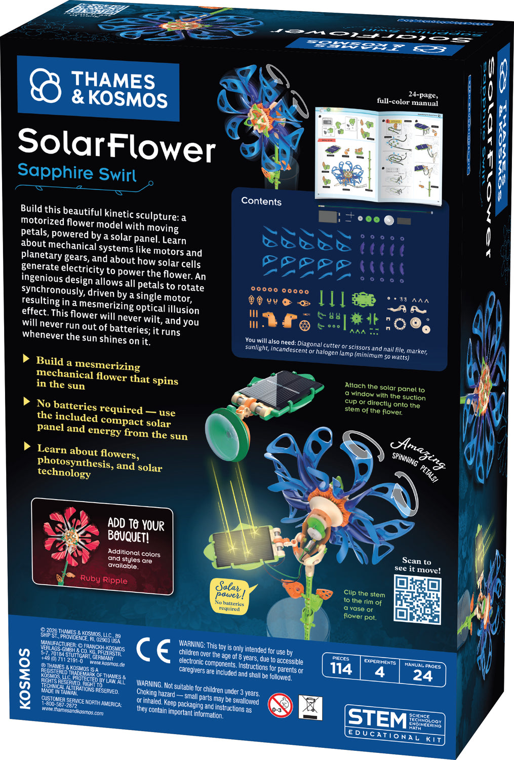 SolarFlower - Sapphire Swirl
