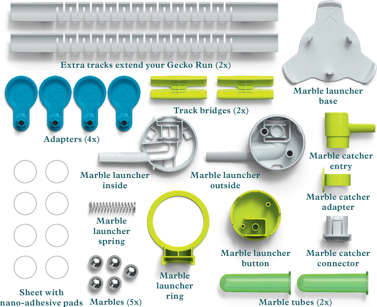 Gecko Run: Marble Run Rapid-Fire Launcher Expansion Pack