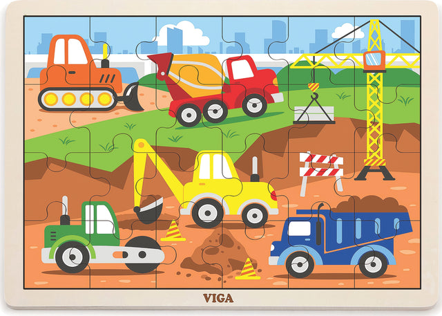 Classic Puzzles- Construction Vehicles