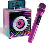 Pop Star Karaoke Infinity Lights Bluetooth Speaker & Mic Combo-Bling Edition
