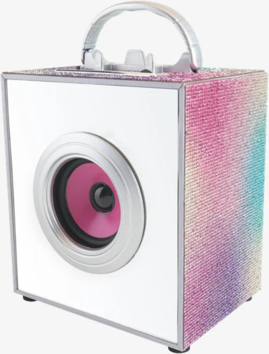 Pop Star Karaoke Infinity Lights Bluetooth Speaker & Mic Combo-Bling Edition