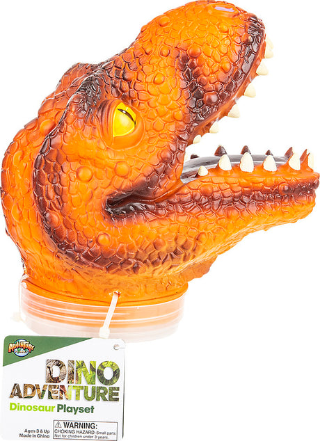 24 Pc Dinosaur Set With T-rex Head Case