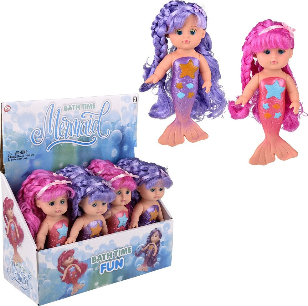 9" Bath Time Mermaid Doll