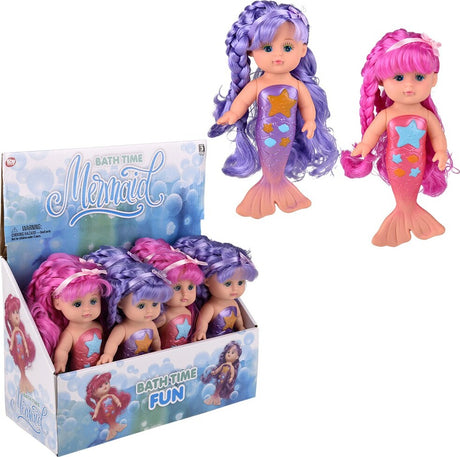 9" Bath Time Mermaid Doll
