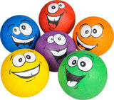 Silly Face Playground Ball (6pc/ Un