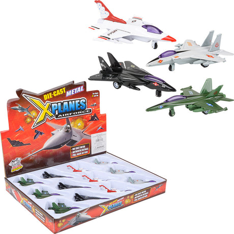 4" Die-cast Pullback Fighter Jet