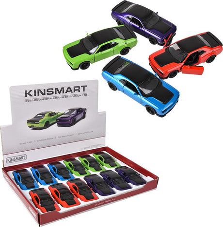 5" Diecast Pull Back 2023 Dodge Challenger (assorted)
