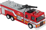 7" Die-cast Pull Back Light/ Sound Fire Engine 1:32 Scale