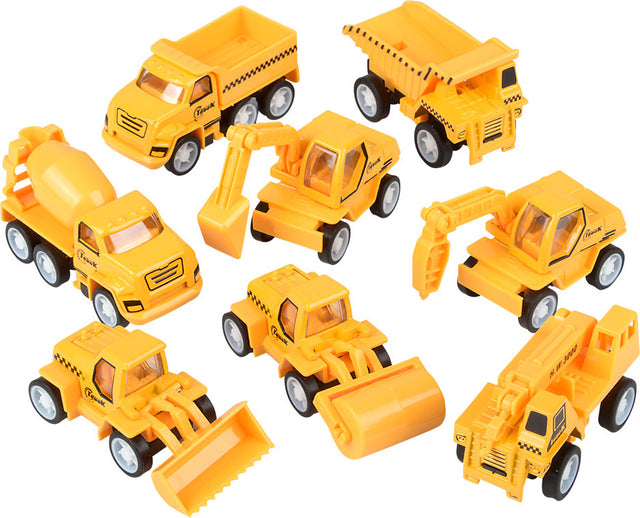 2.5" Mini Die-cast Pull Back Construction Vehicles