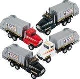 6" Die-cast Pull Back Garbage Truck