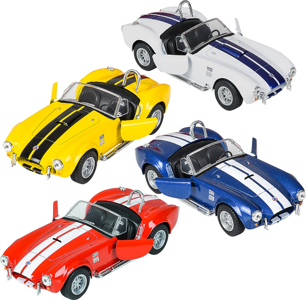 5" Die-cast Pull Back 1965 Shelby Cobra 427 1:32 Scale