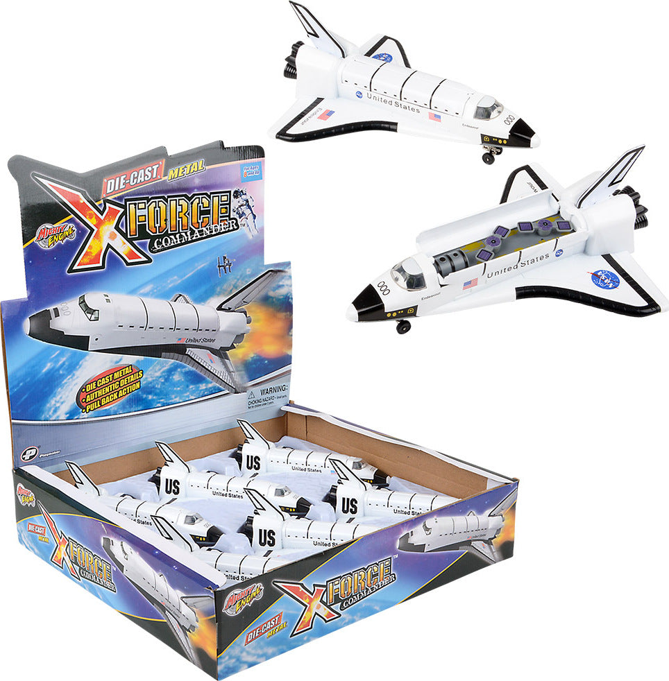 7" Die-cast Pull Back Space Shuttle