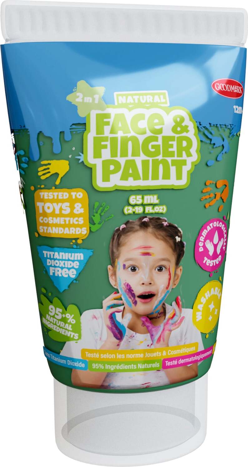 2.3oz Natural Face & Finger Paint 2-Pack (assorted)