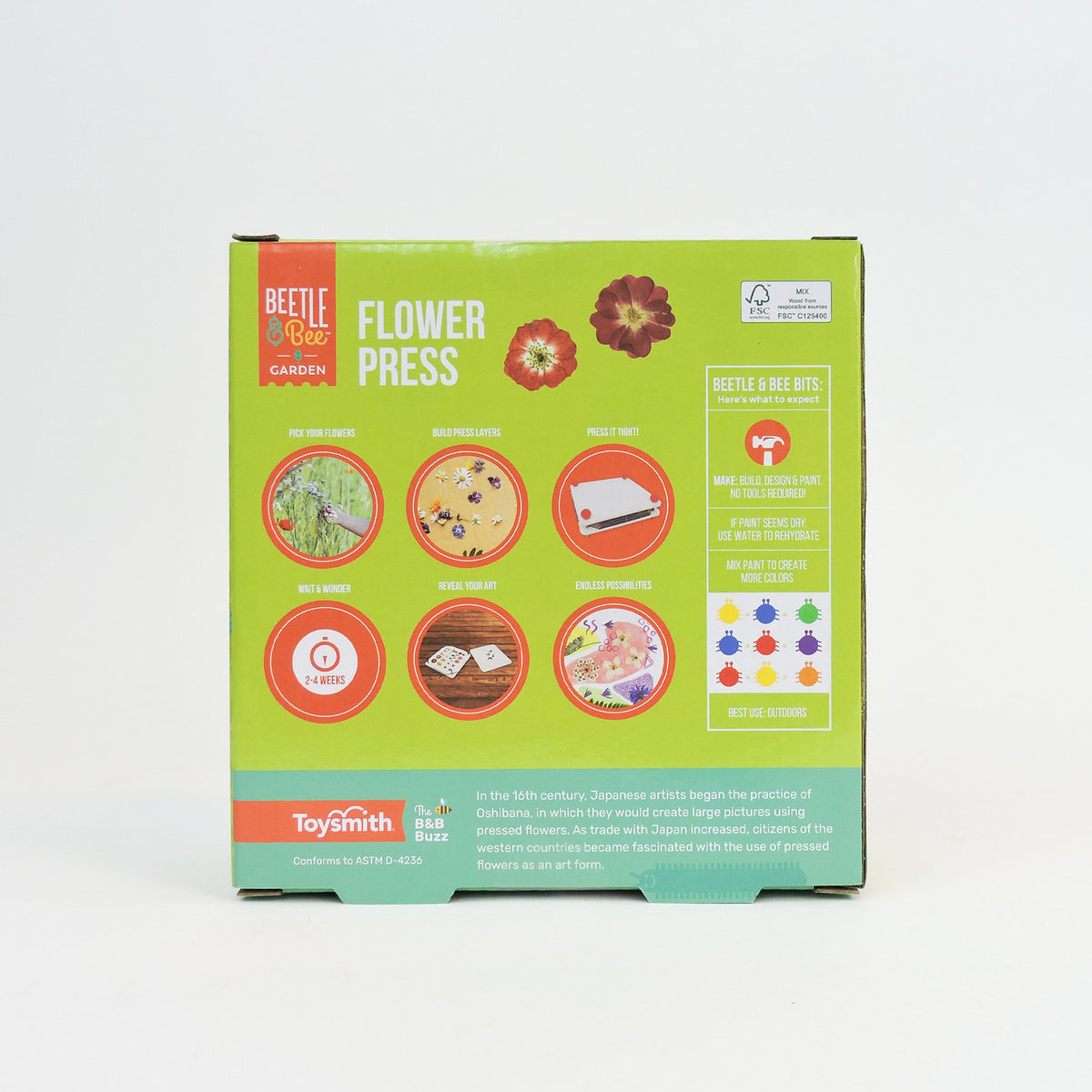 Beetle & Bee Garden Paint a Flower Press