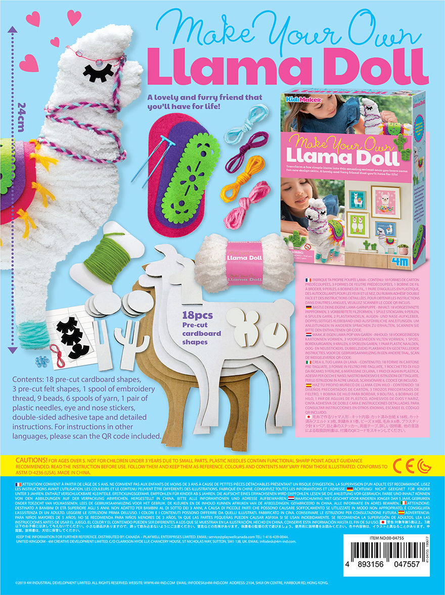 KidzMaker Make Your Own Llama Doll 