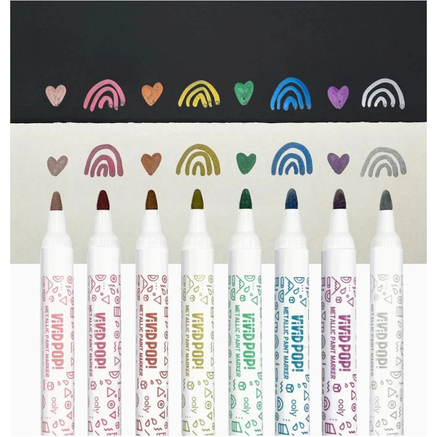 Vivid Pop! Paint Markers Metallic Colors