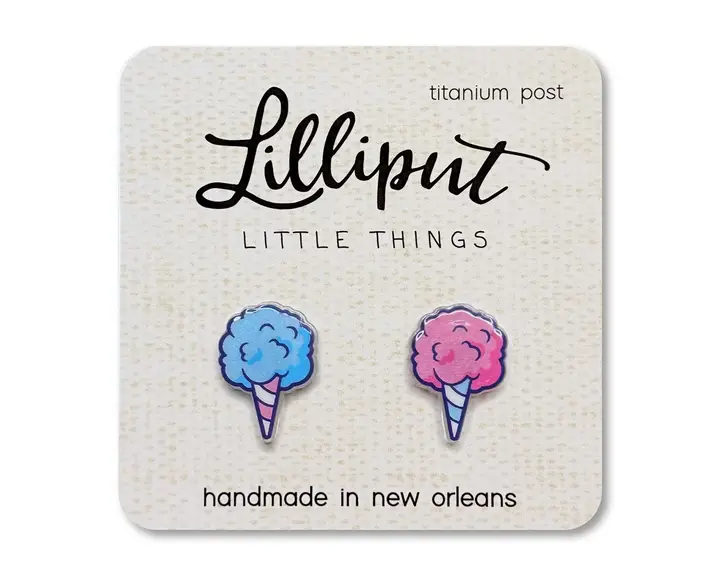 Lilliput Earrings: Cotton Candy