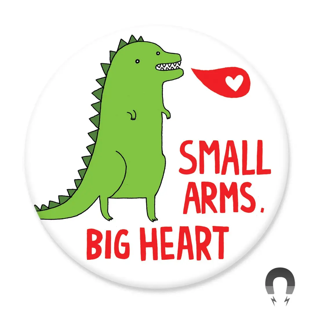 Round Magnet: Small Arms Big Heart