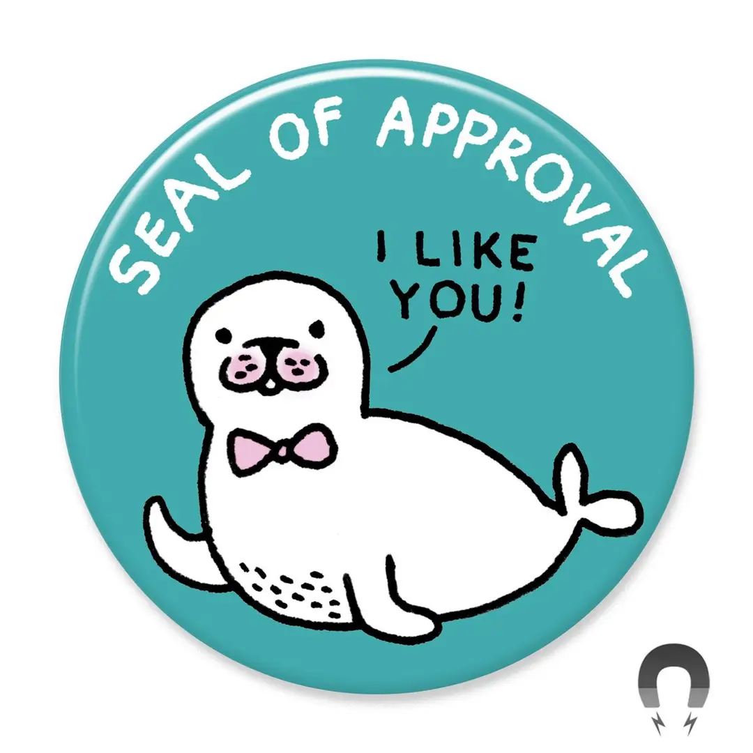 Round Magnet: Seal of Approval